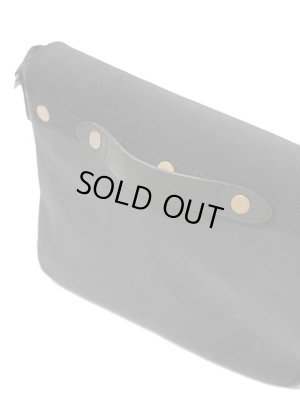 画像5: 【 vasco（ヴァスコ） 】　レザーポストマンショルダーバッグ [ Rough Out ] [ SMALL ] [ BLACK ]