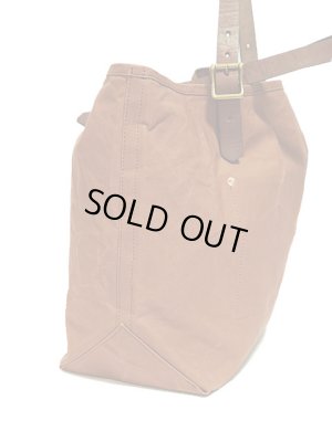 画像4: 【 vasco（ヴァスコ） 】　キャンバス x レザー トラベルトートバッグ　[ CANVAS × LEATHER TRAVEL TOTE BAG ] [ Khaki ]