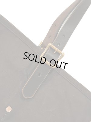 画像3: 【 vasco（ヴァスコ） 】　キャンバス x レザー トラベルトートバッグ　[ CANVAS × LEATHER TRAVEL TOTE BAG ] [ Black ]