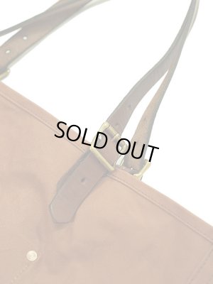 画像3: 【 vasco（ヴァスコ） 】　キャンバス x レザー トラベルトートバッグ　[ CANVAS × LEATHER TRAVEL TOTE BAG ] [ Khaki ]