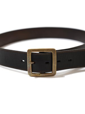 画像3: 【 vasco（ヴァスコ） 】　レザーギャリソンベルト　[ Leather Garrison Belt ] [ BLACK ]