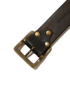 画像5: 【 vasco（ヴァスコ） 】　レザーギャリソンベルト　[ Leather Garrison Belt ] [ BLACK ]