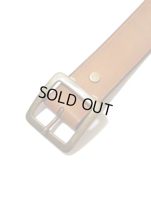 画像4: 【 vasco（ヴァスコ） 】　レザーギャリソンベルト　[ Leather Garrison Belt ] [ MUSTARD CAMEL ]