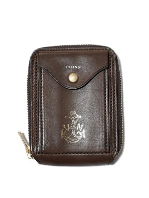画像6: 【 vasco（ヴァスコ） 】　Leather Naval Round Zip Short Wallet　[ ITALIAN OIL LEATHER ]