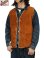 画像1: 【 Y'2 LEATHER（ワイツーレザー） 】　Steer Roughout Wool Boa Vest [ STEER ROUGHOUT (牛革) ] [ Camel ] (1)