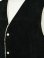 画像6: 【 Y'2 LEATHER（ワイツーレザー） 】　Steer Roughout Wool Boa Vest [ STEER ROUGHOUT (牛革) ] [ Black ]