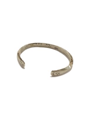 画像4: 【 Whlie Secatero（ワイリー セカテロ） 】ナバホシルバーバングル [ NAVAJO JEWELRY ] 【 メール便可 】