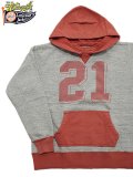 【 WhitesVille（ホワイツビル） 】 後付けパーカー  [ ATTACHED HOOD PARKA AGED ] [ H.Gray x Red ]