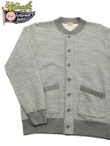 【 WhitesVille（ホワイツビル） 】 スウェットカーディガン  [ BUTTON FRONT ATHLETIC COAT ] [ Gray ]