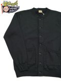 【 WhitesVille（ホワイツビル） 】 スウェットカーディガン  [ BUTTON FRONT ATHLETIC COAT ] [ Black ]