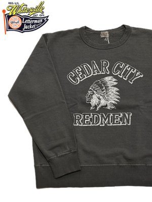 画像3: 【 WhitesVille（ホワイツビル） 】 ピグメントプリントスウェット　[ PIGMENT DYE SWEAT SHIRT ] [ REDMEN ] [ BLACK ]