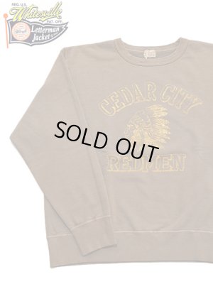 画像1: 【 WhitesVille（ホワイツビル） 】 ピグメントプリントスウェット　[ PIGMENT DYE SWEAT SHIRT ] [ REDMEN ] [ BROWN ]