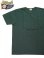 画像1: 【 WhitesVille（ホワイツビル） 】 ヘヴィポケットTシャツ [ 14/- SHORT SLEEVE POCKET T-SHIRT ] [ GREEN ] 【 メール便可 】 (1)