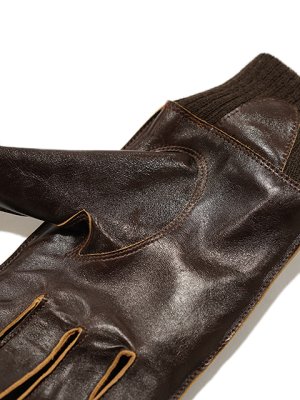 画像4: 【 Y'2 LEATHER（ワイツーレザー） 】　A-10 GLOVES [ Pull Up Horse ] [ 馬革 ] [ BROWN ] 【 メール便可 】