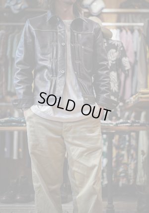 画像16: 【 Lua × Y'2 LEATHER（ルア × ワイツーレザー） 】 【 Lua別注 】 1st Type Leather Jacket [ WW2 Model ] ( 大戦モデル ) [ Indigo Horse ] [ Lot.20 ] [ LUA LIMITED EDITION ]