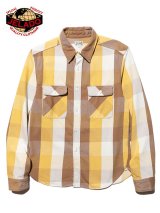 【 予約商品 (11月〜12月予定) 】 【 JELADO（ジェラード） 】　ヘビーチェックネルシャツ [ ショート丈 ] "Unionworkers Shirts" [ Grain Mustard (イエロー系) ] [ 2024年モデル ]