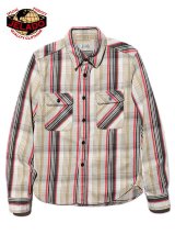 【 予約商品 (11月〜12月予定) 】 【 JELADO（ジェラード） 】　ヘビーチェックネルシャツ [ ショート丈 ] "Unionworkers Shirts" [ Latte (ベージュ系) ] [ 2024年モデル ]