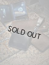 【 Lua x Inception（ルア x インセプション） 】　別注ホースバットレザーミニウォレット　[ Horse Butt Leather Mini Wallet ] [ 馬革 ] 【 メール便可 】 