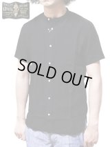 【 ORGUEIL（オルゲイユ） 】　リネンバンドカラーシャツ　[ Linen Band Collar Shirt ]　[ BLACK ]