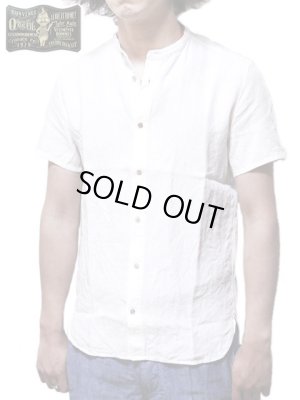 画像1: 【 ORGUEIL（オルゲイユ） 】　リネンバンドカラーシャツ　[ Linen Band Collar Shirt ]　[ WHITE ]