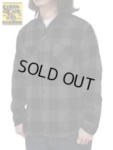 【 SUGAR CANE（シュガーケン） 】　ツイルチェックワークシャツ [ L/S TWILL CHECK WORK SHIRT ] [ BLACK ]