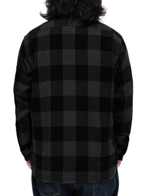 画像2: 【 SUGAR CANE（シュガーケン） 】　ツイルチェックワークシャツ [ L/S TWILL CHECK WORK SHIRT ] [ BLACK ]