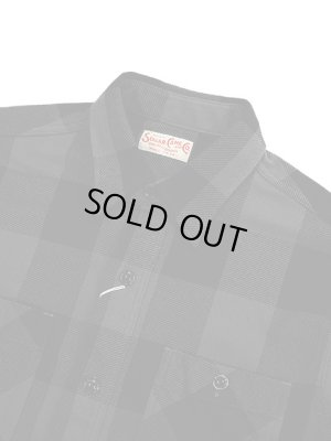 画像3: 【 SUGAR CANE（シュガーケン） 】　ツイルチェックワークシャツ [ L/S TWILL CHECK WORK SHIRT ] [ BLACK ]