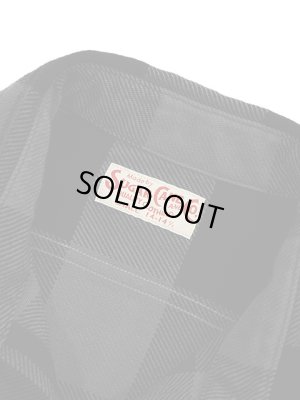 画像8: 【 SUGAR CANE（シュガーケン） 】　ツイルチェックワークシャツ [ L/S TWILL CHECK WORK SHIRT ] [ BLACK ]