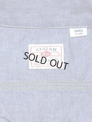 画像9: 【 SUGAR CANE（シュガーケン） 】　半袖チェーン刺繍カスタムシャンブレーワークシャツ　[ SCHROCK'S ] 【 メール便可 】