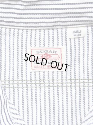 画像9: 【 SUGAR CANE（シュガーケン） 】　半袖チェーン刺繍カスタムヒッコリーワークシャツ　[ GRUMMAN AIRCRAFT ]