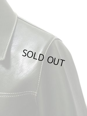 画像8:  【 LUA×Y'2 LEATHER（ルア×ワイツーレザー） 】 　ルア別注ホースハイドカーコート ( OLIVE ) [ オリーブエコホース（馬革） ]　[ Lot.12 ]　[ EC-86 SP ]　【 限定モデル 】