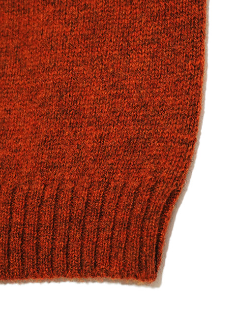 Pherrow's（フェローズ） 】 柄ジャガードニットセーター [ Jacquard Knit Sweater ] [ ORANGE ] - Lua