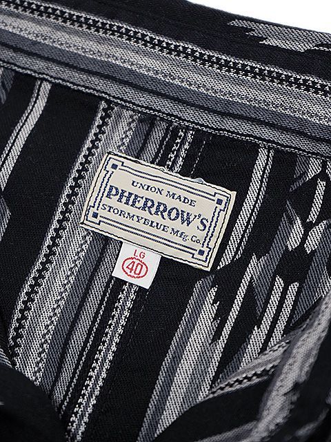 Pherrow's（フェローズ） 】 ネイティブジャガードシャツジャケット 
