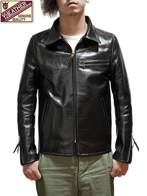 激安取寄 Y2 leather 斜めジップ ブラック ライダースジャケット