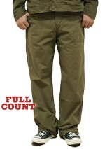 画像: 【 FULLCOUNT（フルカウント） 】　Old Japanese Twill USN Trousers [ OLIVE ]