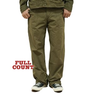 画像: 【 FULLCOUNT（フルカウント） 】　Old Japanese Twill USN Trousers [ OLIVE ]
