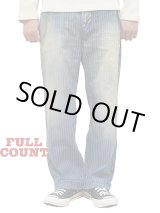 画像: 【 FULLCOUNT（フルカウント） 】　Indigo Wabash Stripe Farmers Trousers [ Hard Wash ]