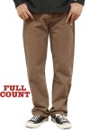 画像1: 【 FULLCOUNT（フルカウント） 】　Paraffin Canvas Straight Pants [ Regular Straight ] [ BROWN ]