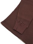 画像4: 【 DUBBLEWORKS（ダブルワークス） 】　ヘヴィーワッフルモックネックサーマル　[ Heavy Waffle Mock Neck Tee ] [ BORDEAUX ]