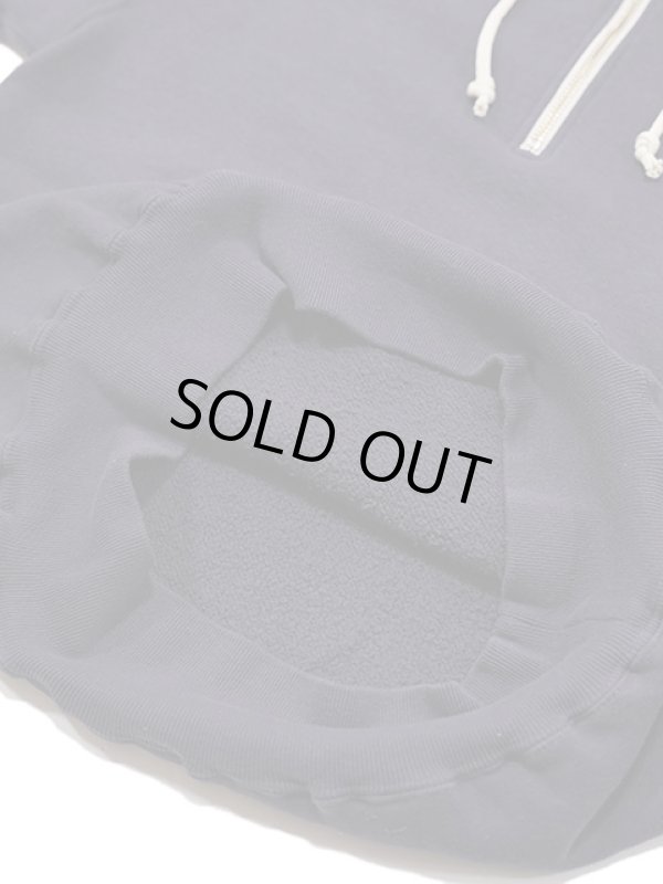 画像6: 【 DUBBLEWORKS（ダブルワークス） 】　吊り編みハーフジップスウェットパーカー　[ Tsuriami Harf Zip Sweat Parka ] [ NAVY ]