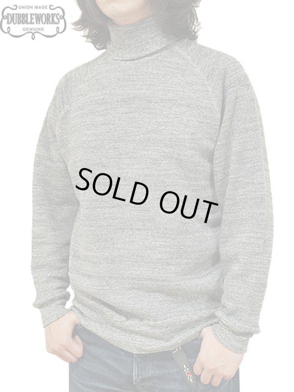 画像8: 【 DUBBLEWORKS（ダブルワークス） 】　吊り編みタートルネックスウェット　[ Tsuriami Turtle Neck Sweat ] [ H.CHARCOAL ]