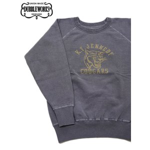 画像: 【 DUBBLEWORKS（ダブルワークス） 】　ピグメントプリントスウェット　[ FADED SWEAT SHIRTS ] [ COUGARS ] [ PD.NAVY ]