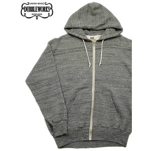 画像: 【 DUBBLEWORKS（ダブルワークス） 】　吊り編みフルジップスウェットパーカー　[ Tsuriami Zip-Up Sweat Parka ] [ H.CHARCOAL ]