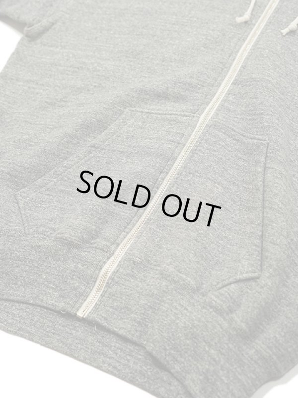 画像4: 【 DUBBLEWORKS（ダブルワークス） 】　吊り編みフルジップスウェットパーカー　[ Tsuriami Zip-Up Sweat Parka ] [ H.CHARCOAL ]