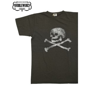 画像: 【 DUBBLEWORKS（ダブルワークス） 】　プリントTシャツ [ Printed Tee ] [ SKULL AND BONES ] [ SUMIKURO ] 【 メール便可 】