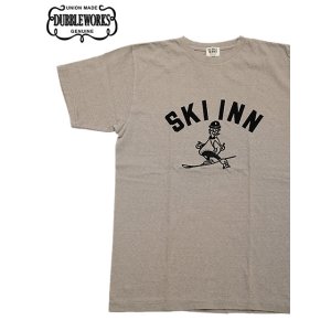 画像: 【 DUBBLEWORKS（ダブルワークス） 】　プリントTシャツ [ Printed Tee ] [ SKIINN ] [ GRAY ] 【 メール便可 】