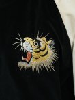 画像5: 【 TAILOR TOYO(テーラー東洋） 】 別珍 × アセテートスカジャン [ Velveteen ( Two-tone ) Souvenir Jacket ] [ TIGER HEAD × GOLD DRAGON ]