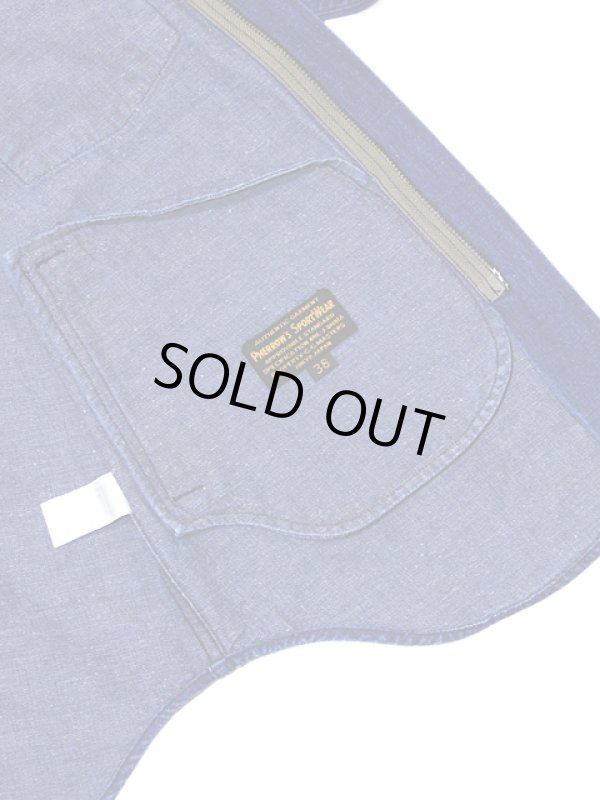 画像11: 【 Pherrow's（フェローズ） 】　ミリタリーシャツジャケット [ ANGB ] [ 10oz.ネップデニム ]