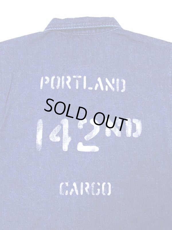 画像6: 【 Pherrow's（フェローズ） 】　ミリタリーシャツジャケット [ ANGB ] [ 10oz.ネップデニム ]