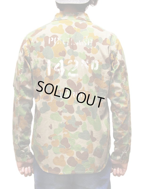 画像2: 【 Pherrow's（フェローズ） 】　ミリタリーシャツジャケット [ ANGB ] [ オーストラリアカモ ]